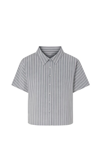 FotoCamisa feminina risca de giz Kwi