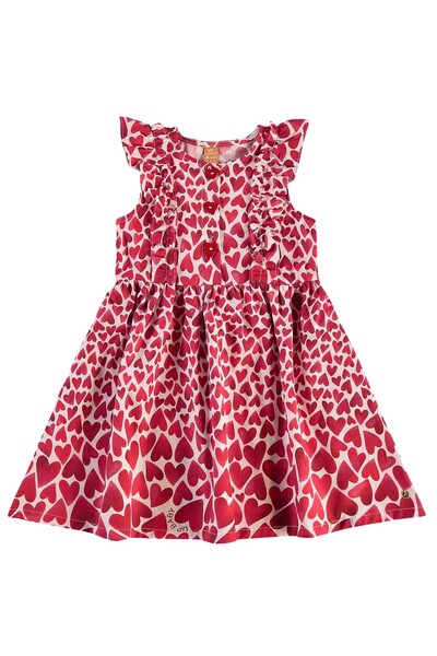FotoVestido corações manga curta Up Baby