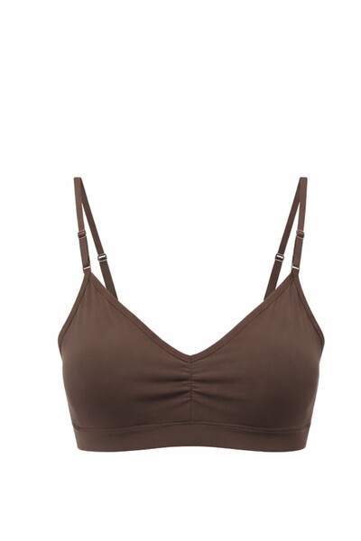 Foto Top franzido fitness em poliamida Kwi