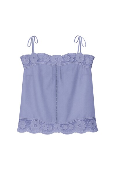 Foto Blusa alça algodão com renda Kwi