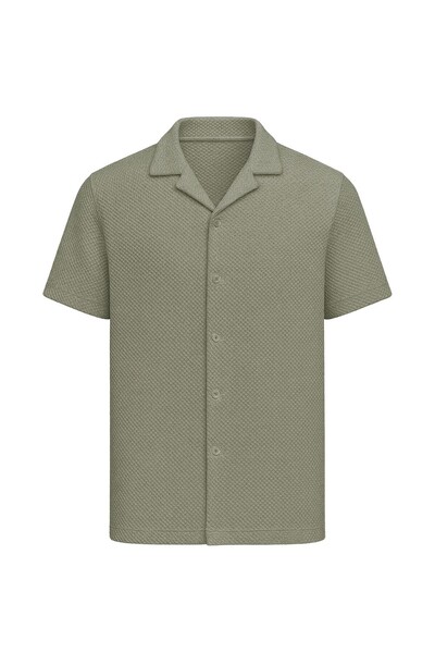 Foto Camisa masculina malha texturizada Kwi