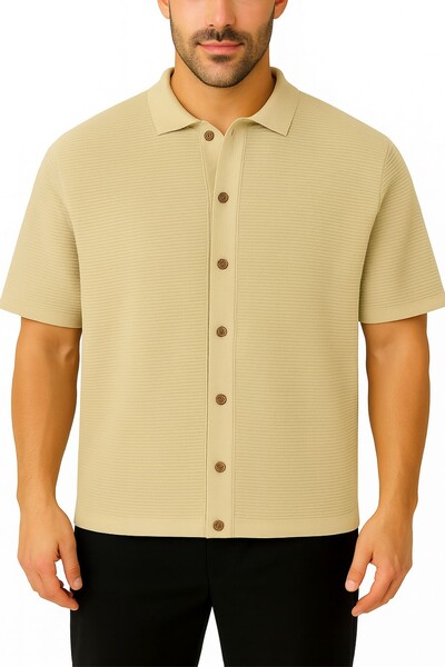 Foto Camisa tricot masculina Kwi