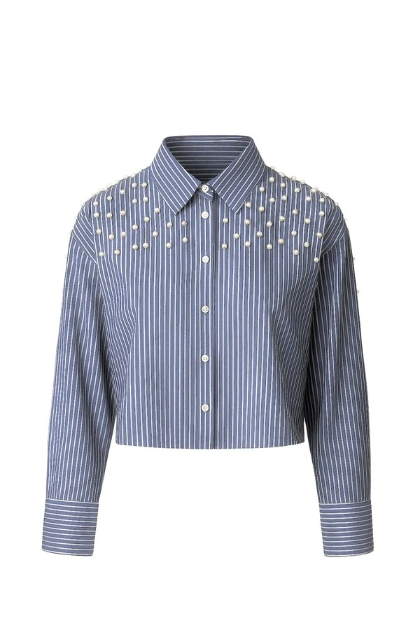 Camisa com pérolas Kwi