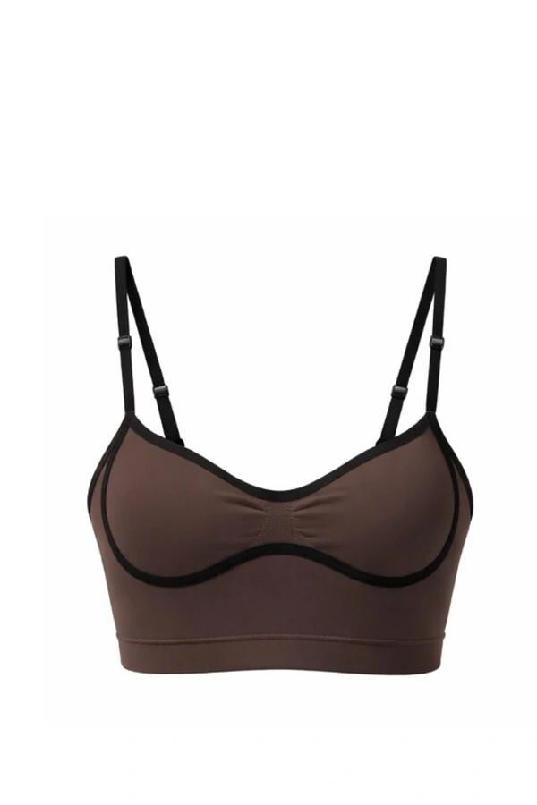 Top viés pair fitness em poliamida Kwi