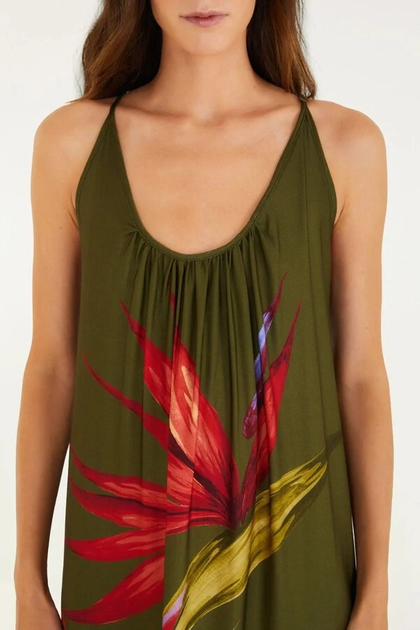 Vestido longo maxi estrelicia Farm