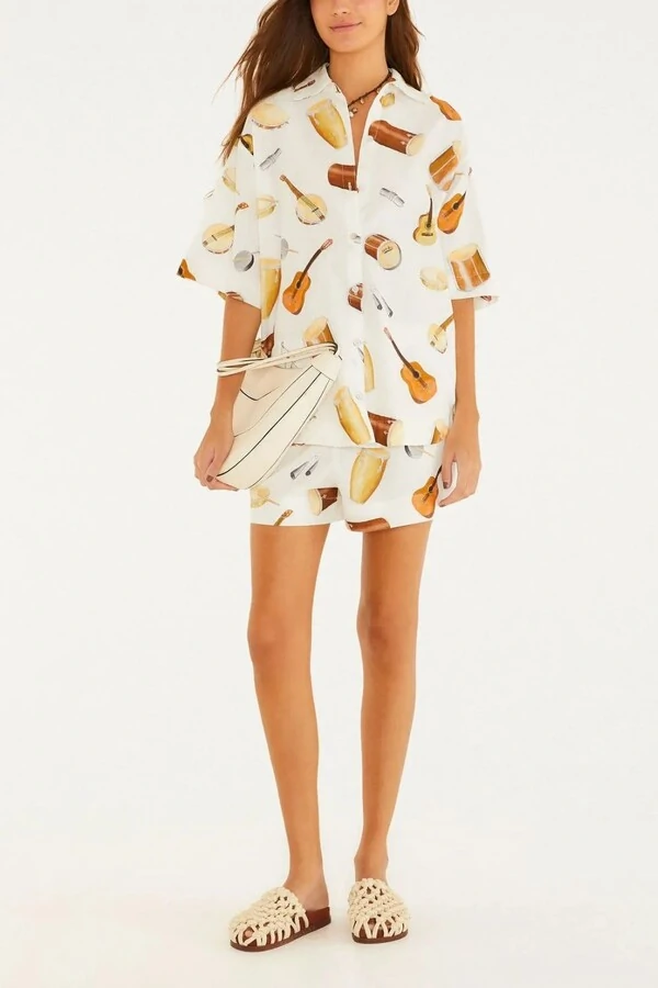 Camisa som do rio Farm