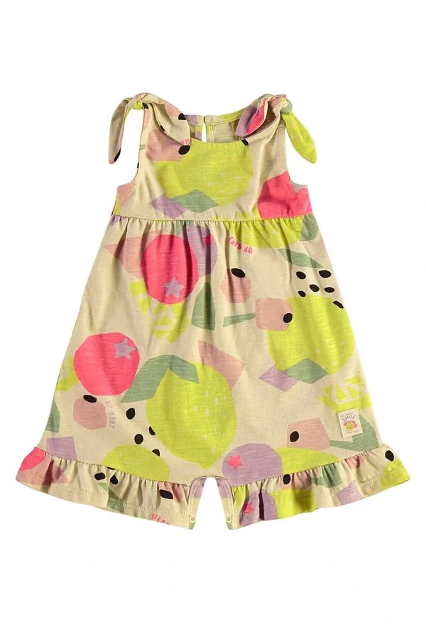 Macacão com faixa em malha flame Up Baby