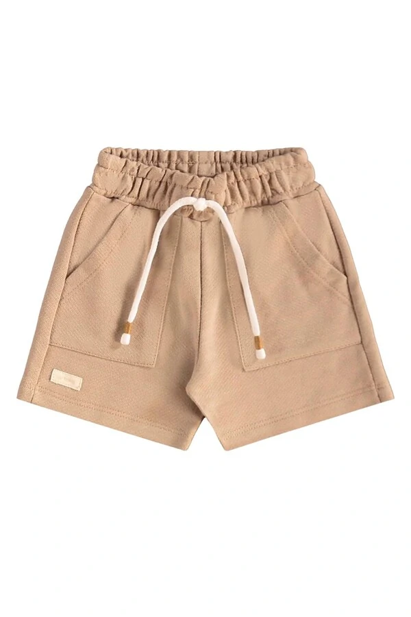 Conjunto camiseta malha e bermuda moletom Up Baby