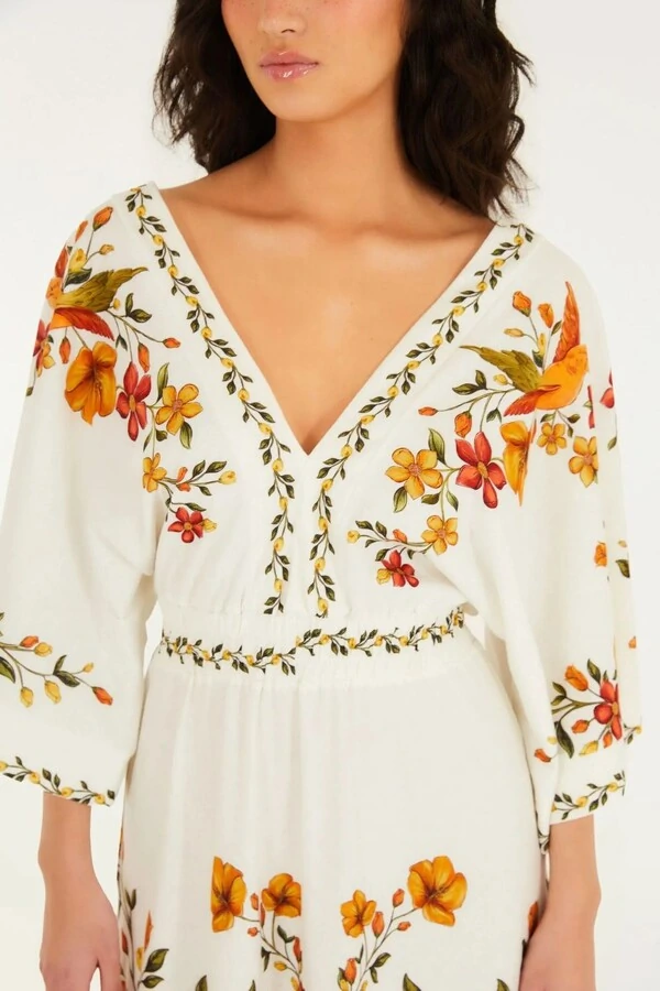 Vestido cropped bosque chic Farm