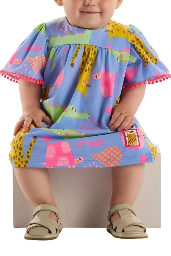 Vestido em cotton Up Baby