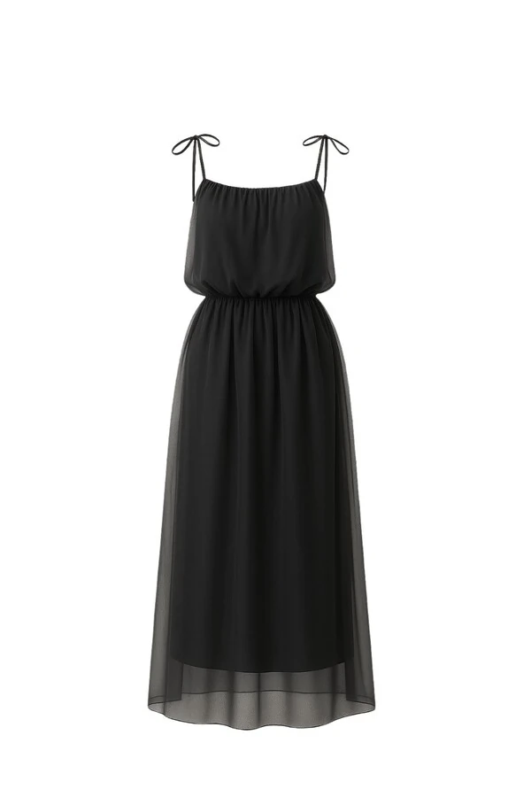 Vestido midi de tule Kwi