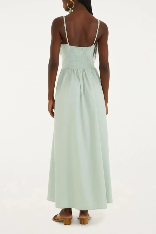 Vestido alcinhas amarração frente Farm