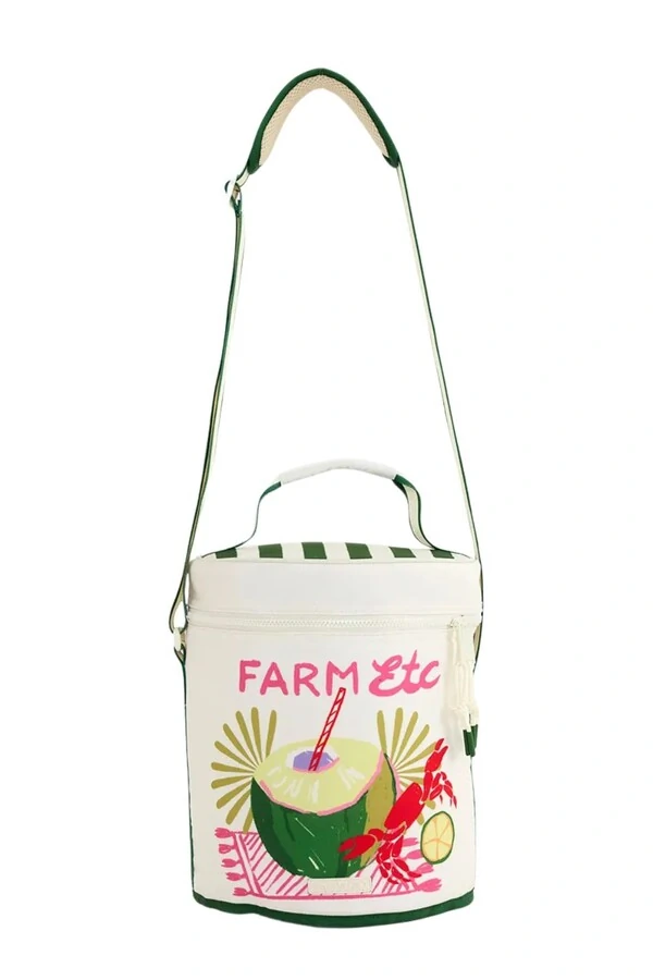 Cooler farofa lenço comida de praia Farm