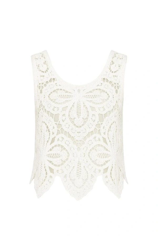 Blusa crochê trevo Kwi