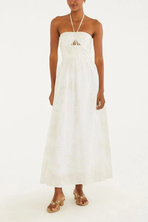 Vestido jardim mistico foil Farm