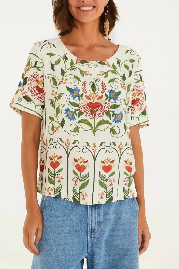 T shirt jardim beleza Farm