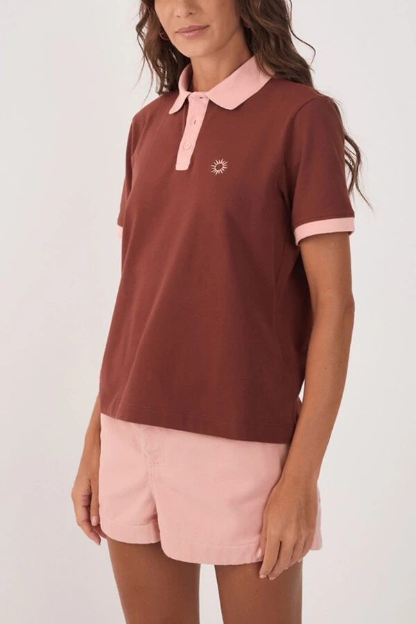 Blusa polo com bordado Dress to