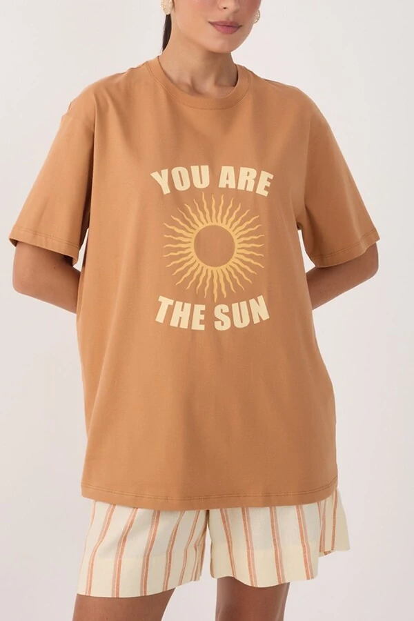 T-shirt silk the sun Dress to