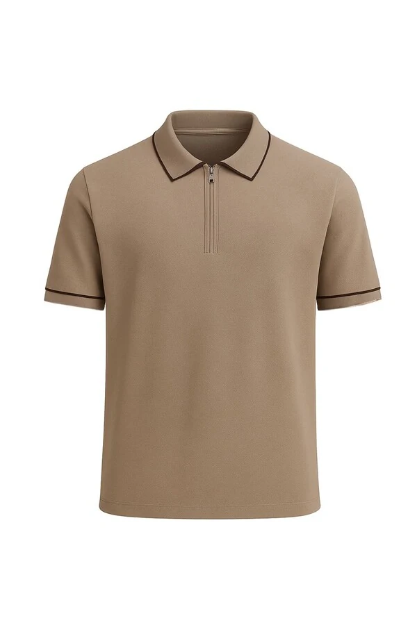 Polo masculina com zíper Kwi