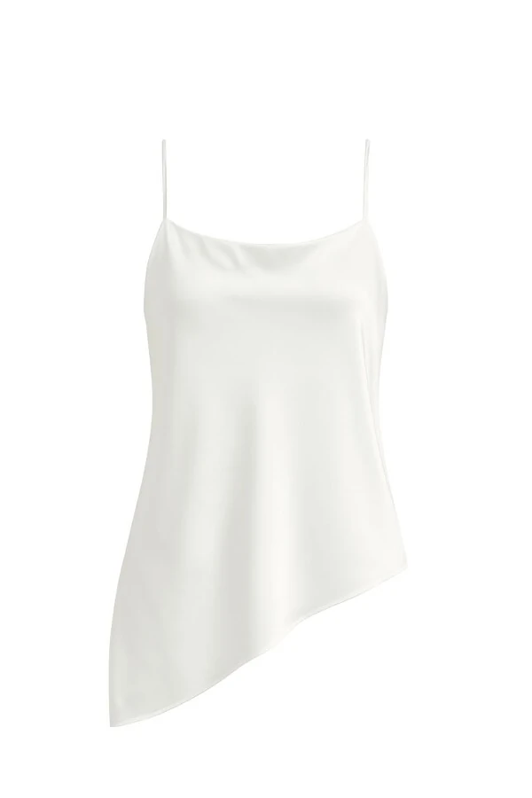 Regata diagonal acetinada feminina Kwi
