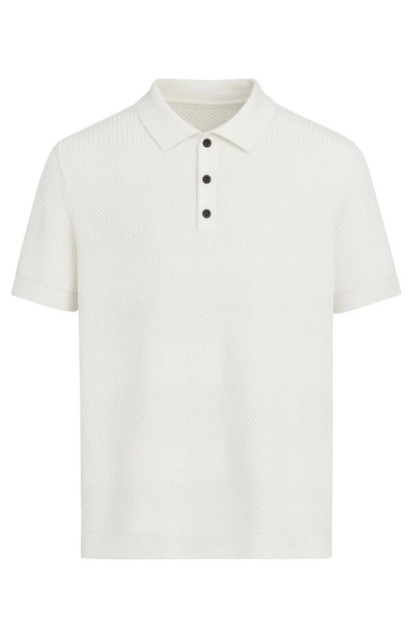 Camisa polo em tricot com botões Kwi