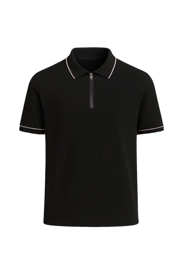 Polo masculina com zíper Kwi