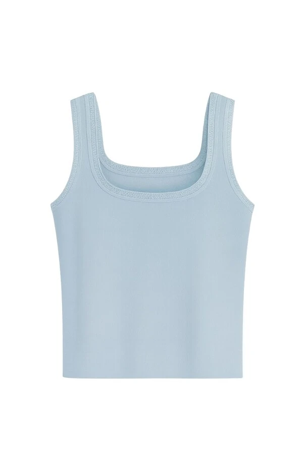Regata fresh decote quadrado tricot Kwi