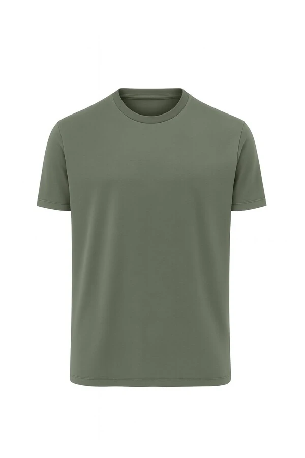 Camiseta masculina básica em malha Kwi