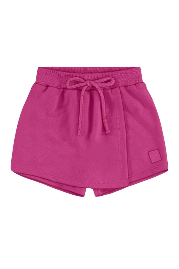 Short saia em moletom sem felpa Up Baby