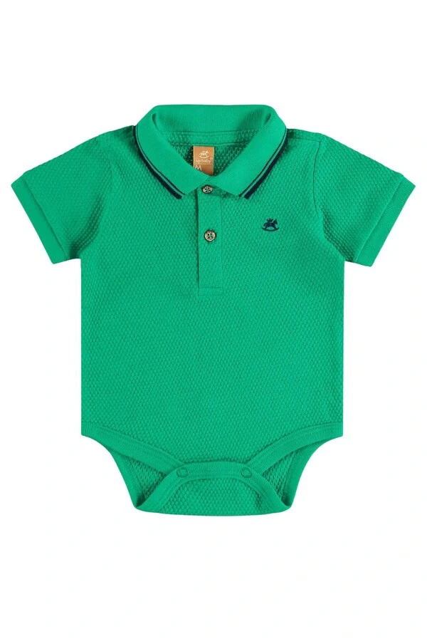 Conjunto body piquet e bertmuda linho Up Baby