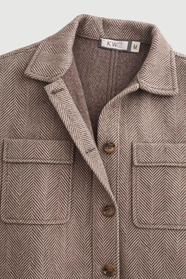 Casaco feminino em lã batida Kwi