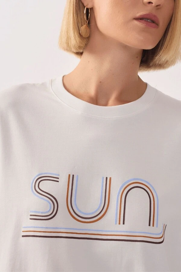 T - shirt silk sun Dress to