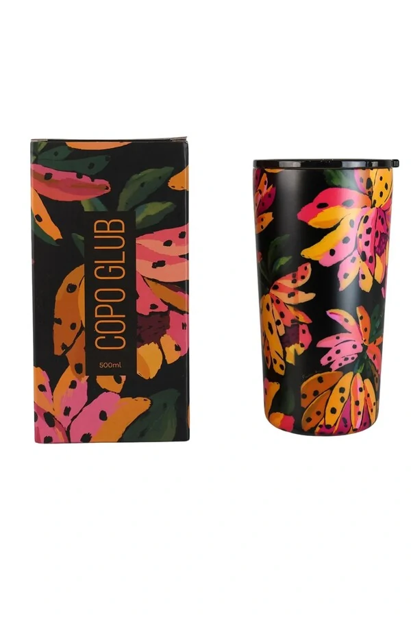 Copo glub flor de banana 500ml Farm