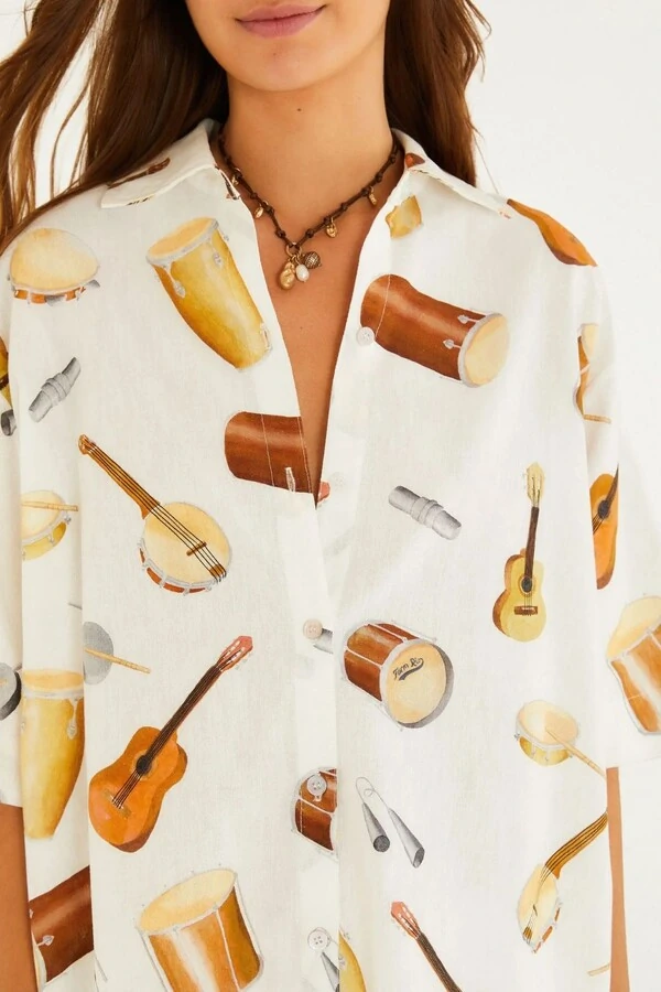 Camisa som do rio Farm