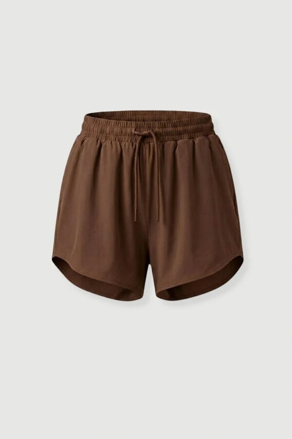 Short fitness feminino com elástico no cós Kwi