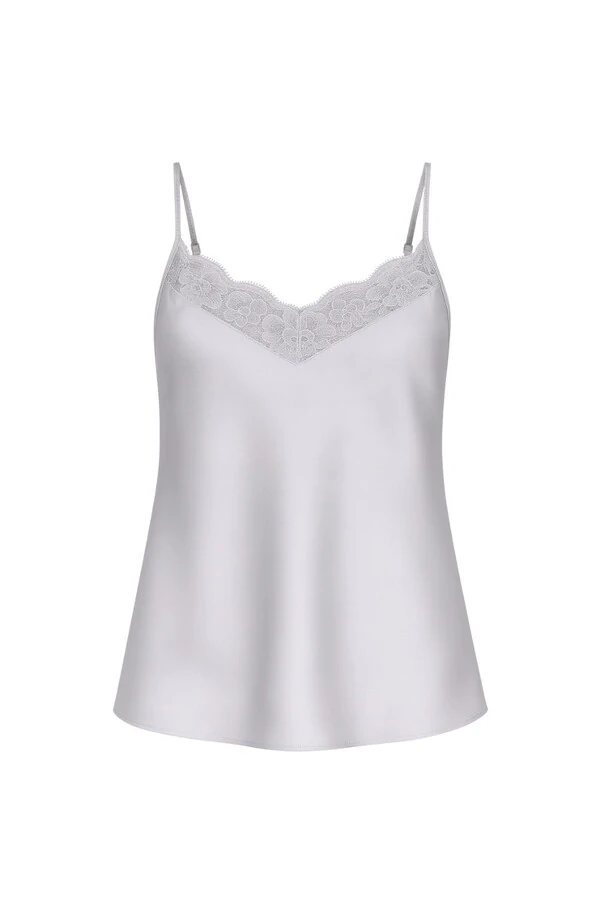 Regata poliamida com renda Kwi