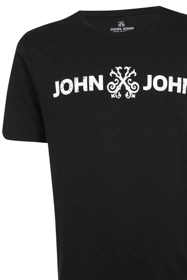 Camiseta Regular Fit Basic Preto John John