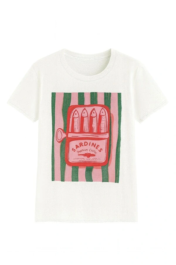 T-shirt over sardinha Kwi