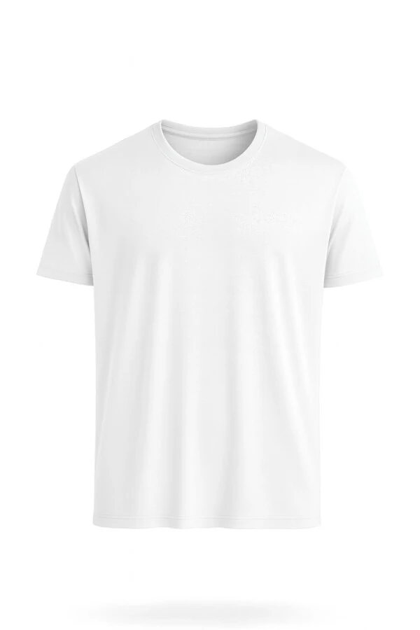 Camiseta masculina básica em malha Kwi