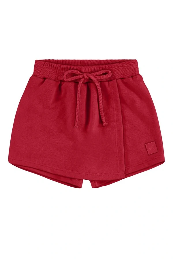 Short saia em moletom sem felpa Up Baby