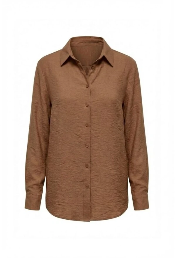 Camisa feminina plus size em viscose Kwi