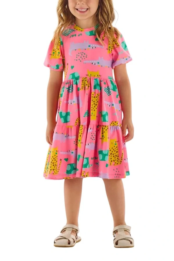 Vestido em cotton Up Baby