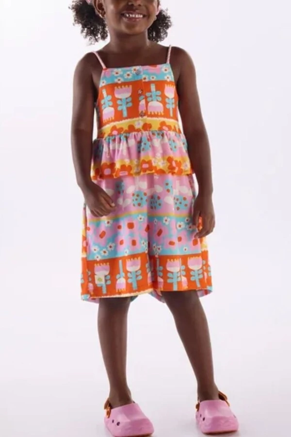 Macaquinho alça em meia malha digital Três e Já