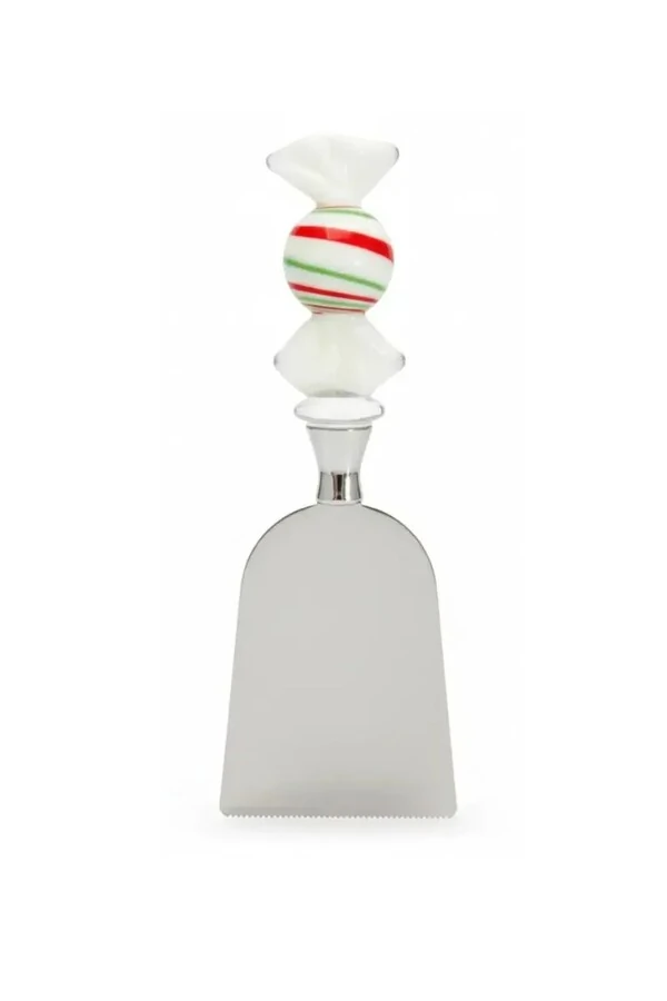 Kit espátulas p/ queijo c/ corpo metal e cabo vidro Kwi