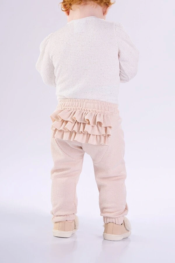Conjunto body e calça em jacquard Kiki