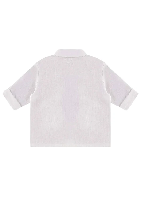 Camisa manga longa em tecido Up Baby