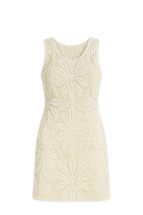 Vestido feminino mídi crochê Kwi