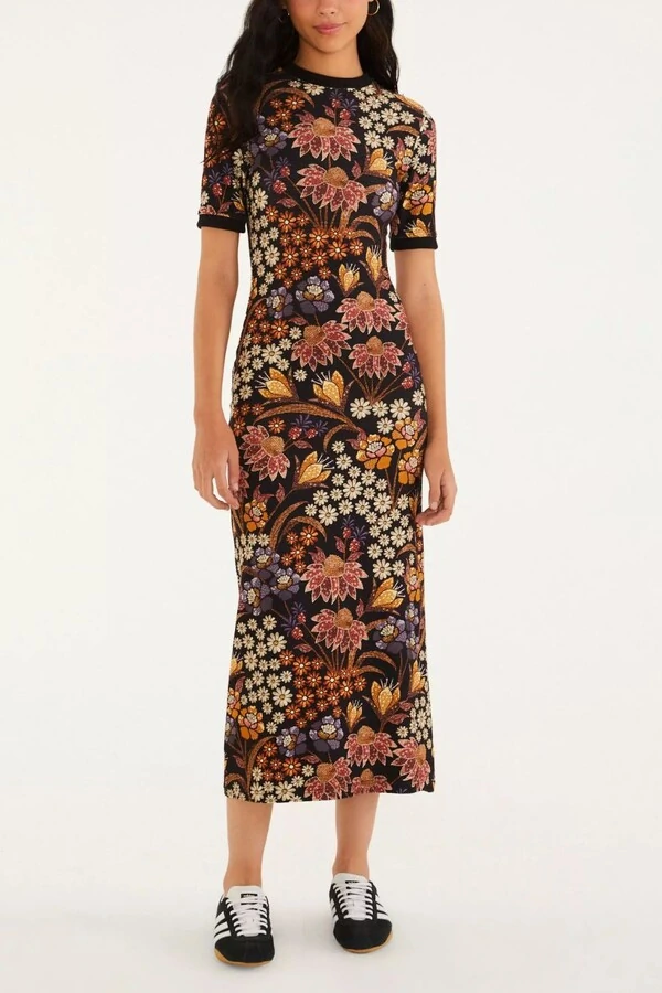 Vestido midi lili Farm