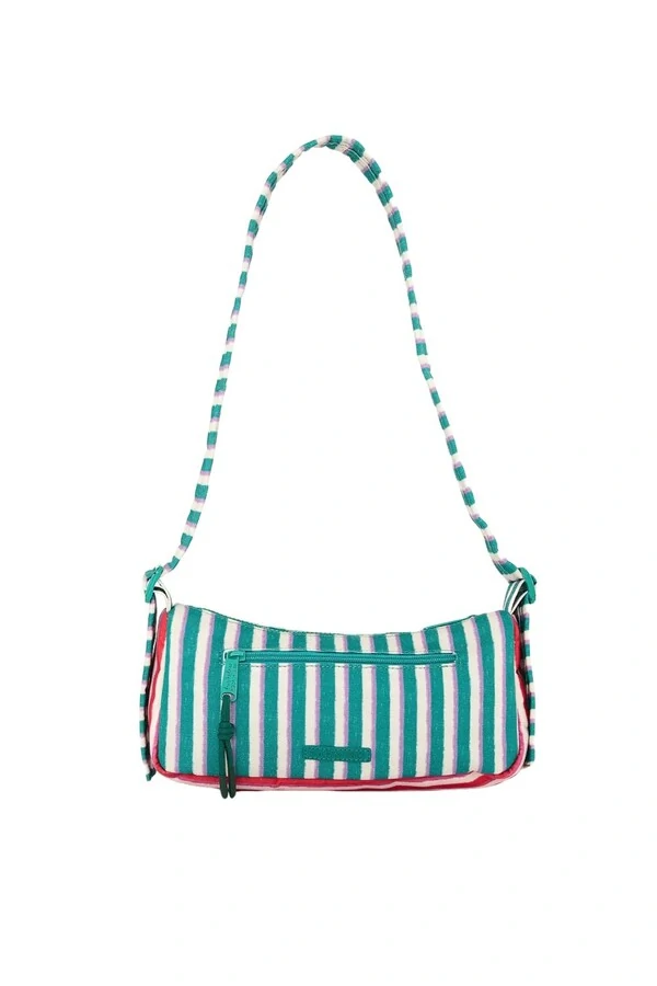 Bolsa baguete listrado rio Farm