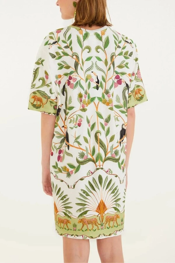 Vestido tshirt basico floresta doce Farm